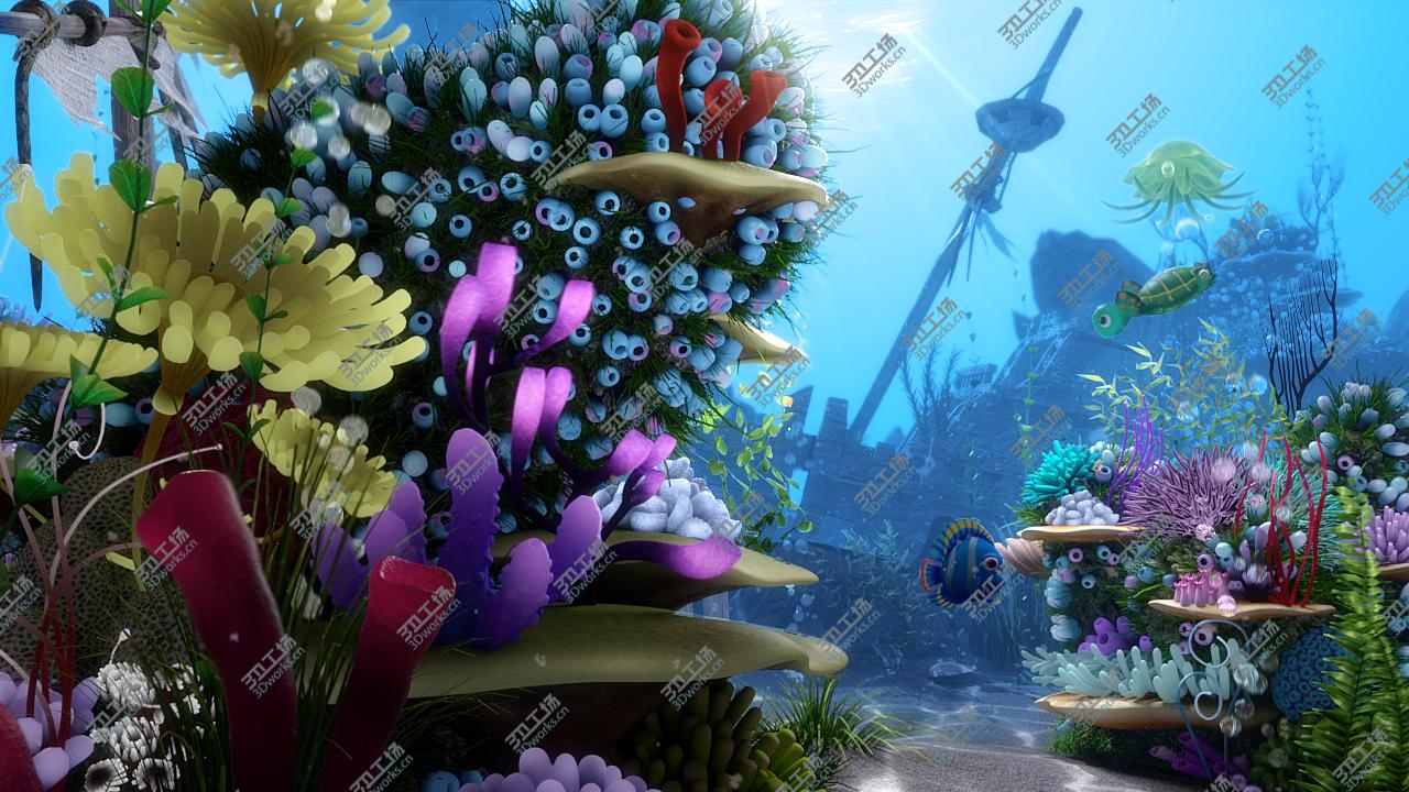 images/goods_img/20210113/3D Cartoon Underwater Rigged Animated/4.jpg